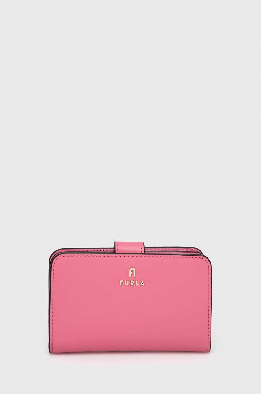 

Кожен портфейл Furla дамски в лилаво, Виолетов