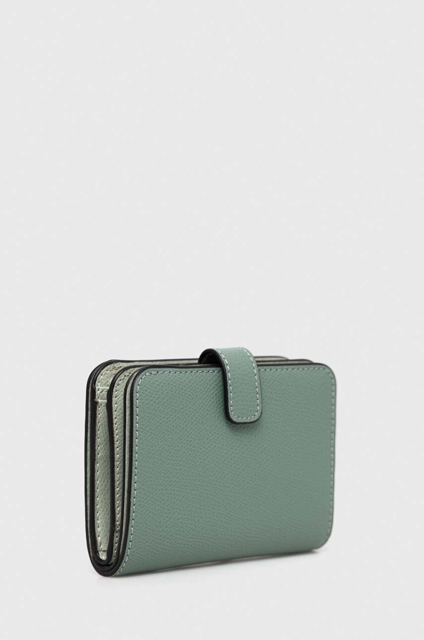 

Кожаный кошелек Furla женский цвет бирюзовый
