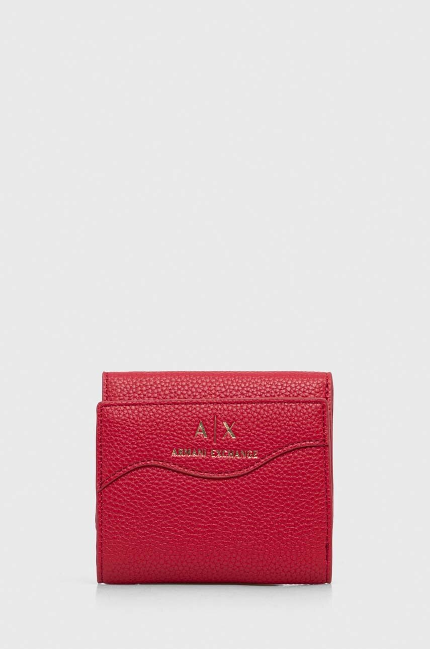 

Гаманець Armani Exchange жіночий колір рожевий