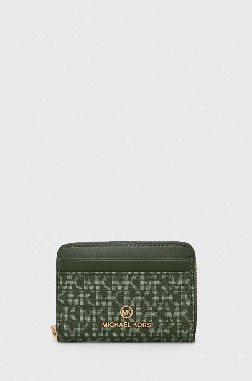

Портмоне MICHAEL Michael Kors дамски в бежово, Зелен