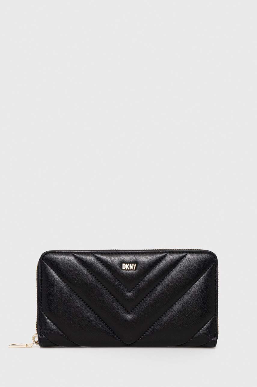 Dkny portofel de piele femei, culoarea negru 2023 ❤️ Pret Super answear imagine noua 2022