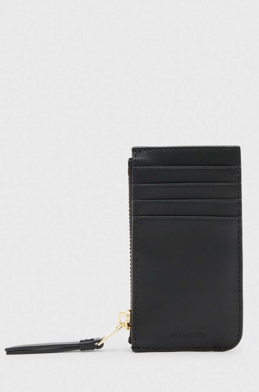 AllSaints portofel de piele femei, culoarea negru