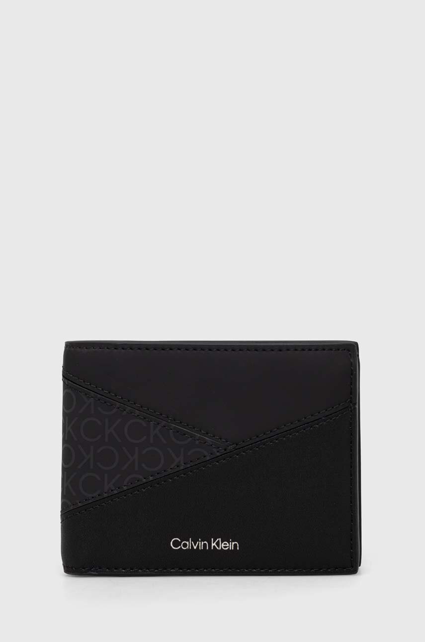 

Портфейл Calvin Klein мъжки в черно, Черен