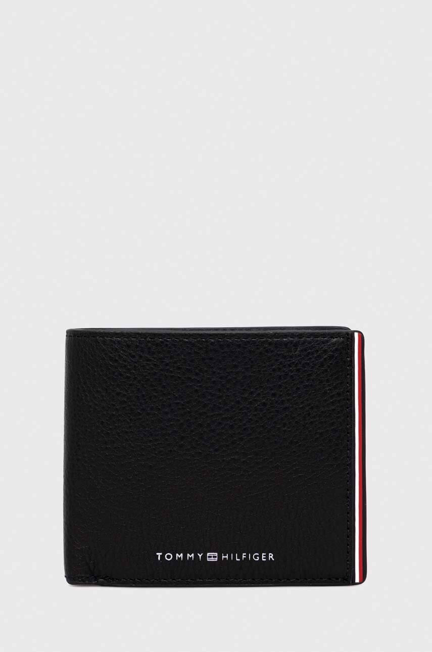 

Кожаный кошелек Tommy Hilfiger мужской цвет чёрный