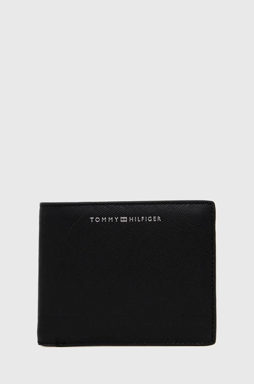 

Кожаный кошелек Tommy Hilfiger мужской цвет чёрный