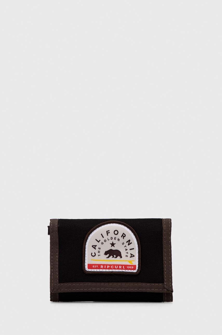 Peněženka Rip Curl černá barva - černá -  100 % Bavlna
