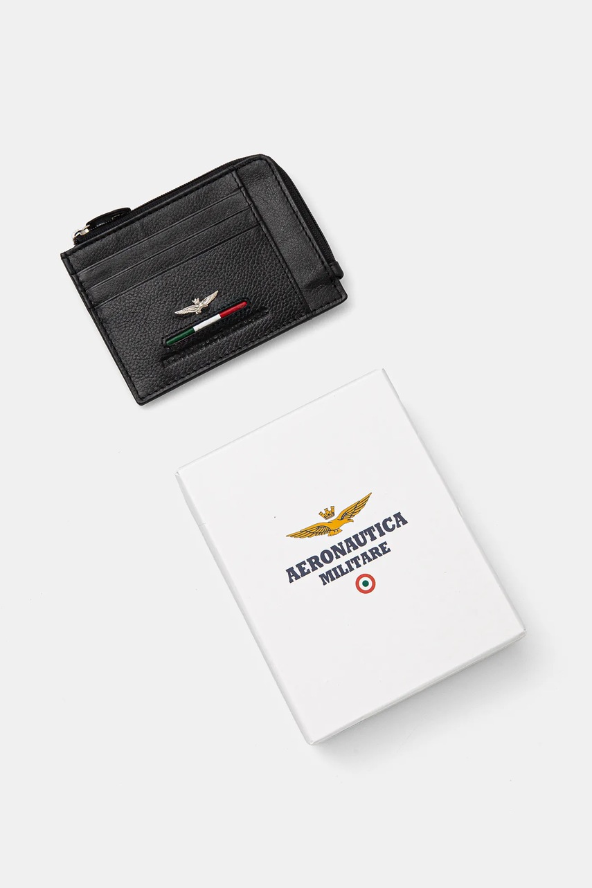 Кошелек Aeronautica Militare мужской цвет чёрный Кошелек Aeronautica Militare мужской цвет чёрный