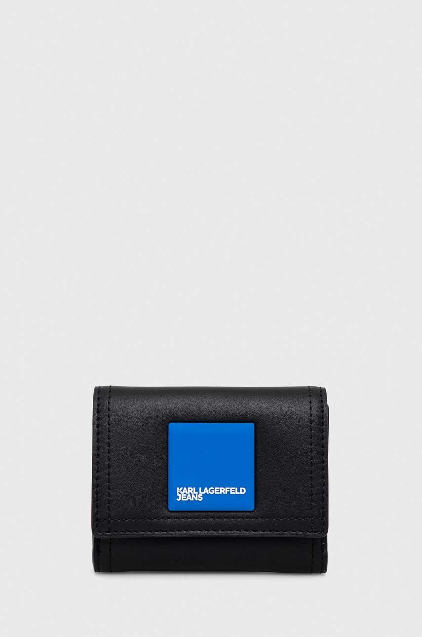 Peňaženka Karl Lagerfeld Jeans čierna farba