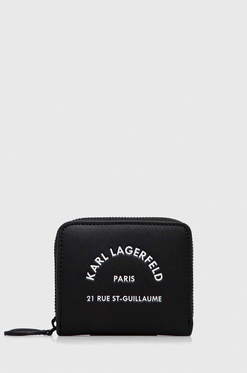 

Кожаный кошелек Karl Lagerfeld цвет чёрный