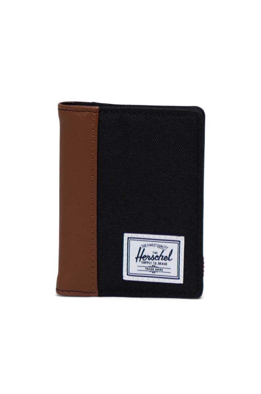 Peněženka Herschel Gordon Wallet černá barva - černá - Textilní materiál