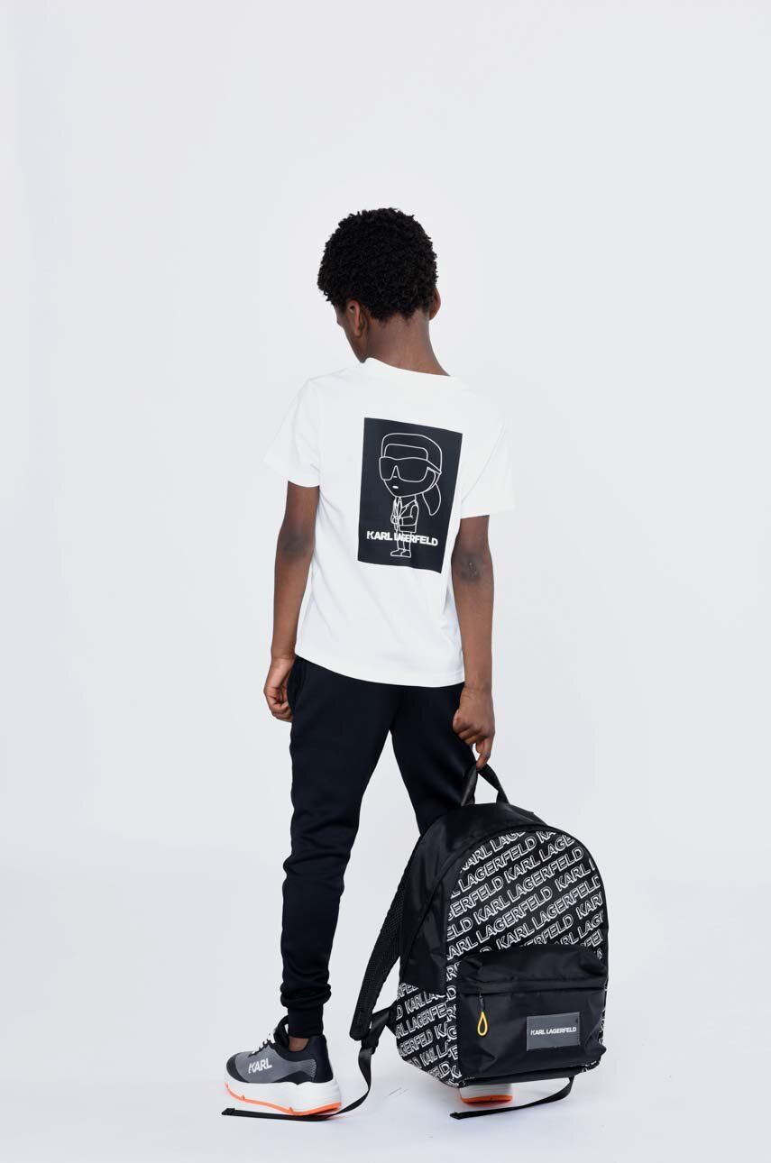 Karl Lagerfeld ghiozdan copii culoarea negru, mare, modelator Accesorii imagine 2022