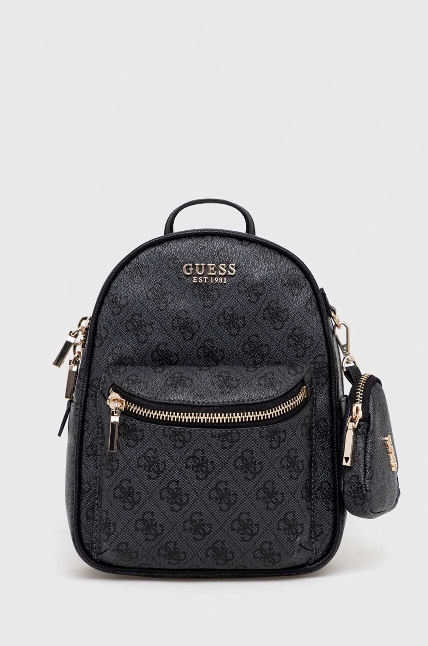 

рюкзак Guess женский цвет чёрный маленький узорный