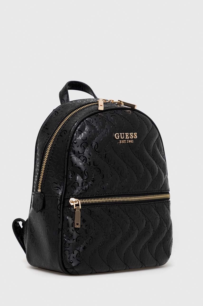 

Рюкзак Guess жіночий колір чорний малий однотонний