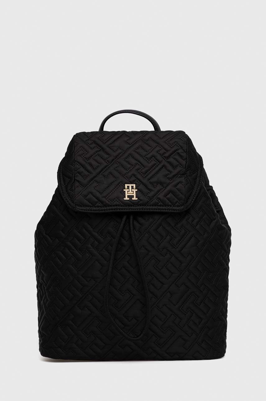 

Рюкзак Tommy Hilfiger жіночий колір чорний великий однотонний