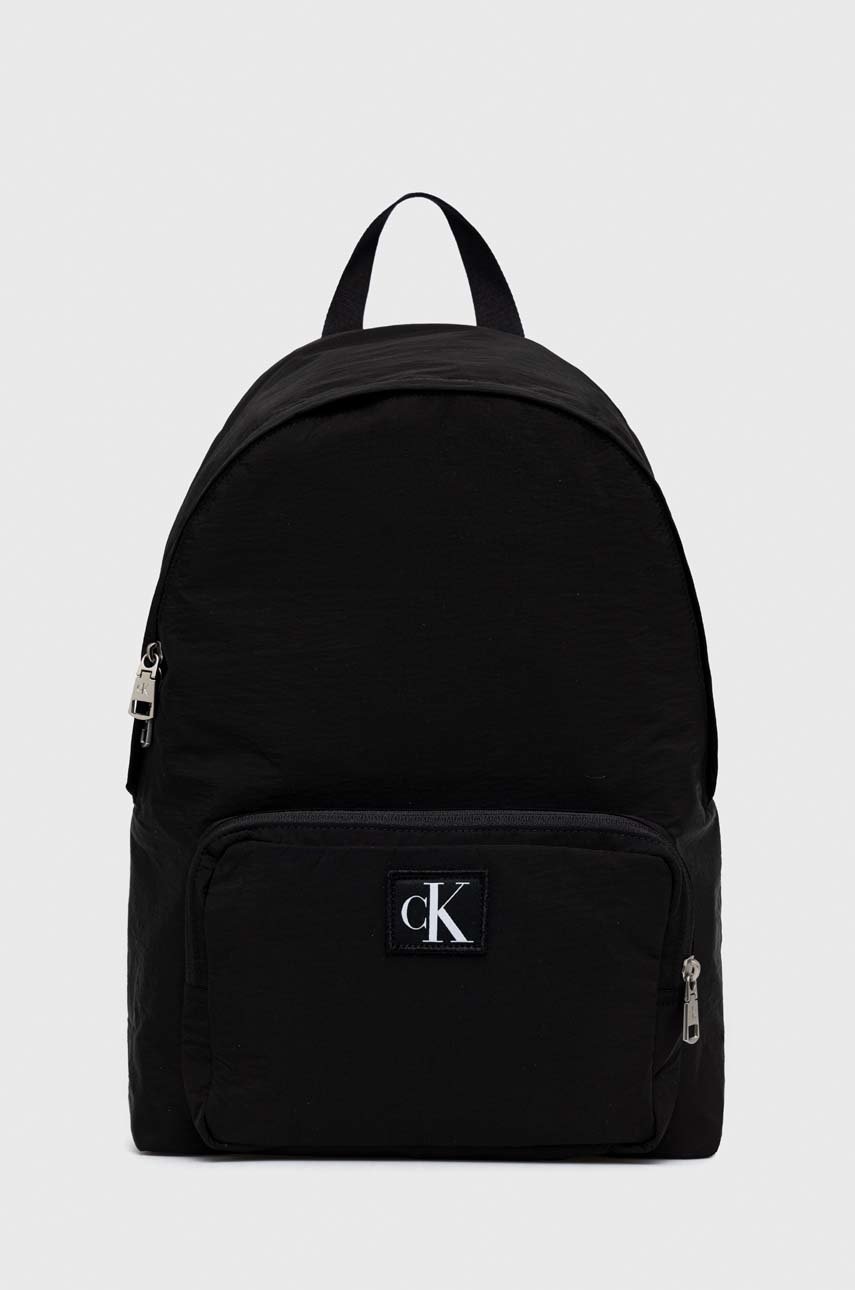 

Раница Calvin Klein Jeans в черно голям размер с изчистен дизайн, Черен