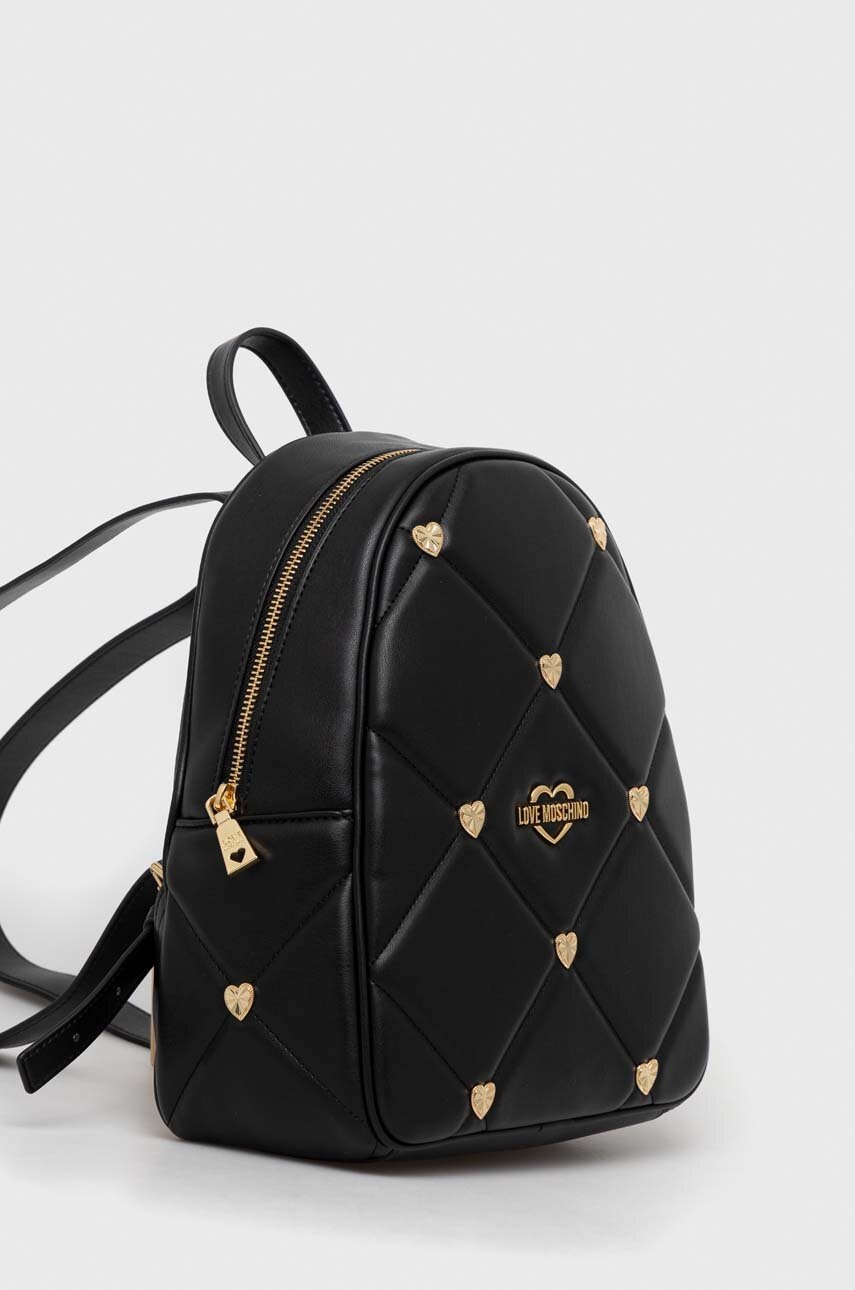 

Рюкзак Love Moschino женский цвет чёрный маленький однотонный