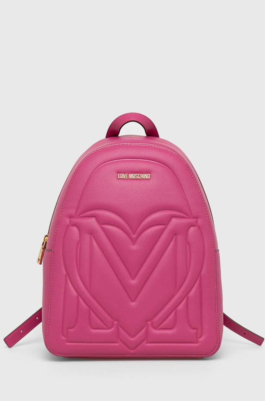 

Рюкзак Love Moschino жіночий колір рожевий малий однотонний