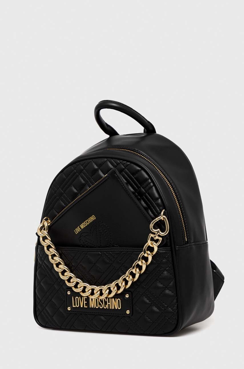 

Рюкзак Love Moschino женский цвет чёрный маленький однотонный