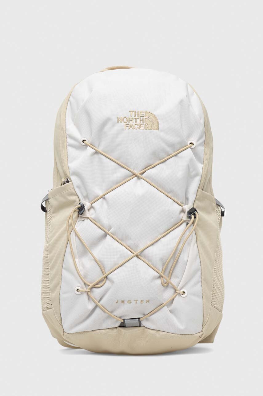 

Раница The North Face в бежово голям размер с десен, Бежов