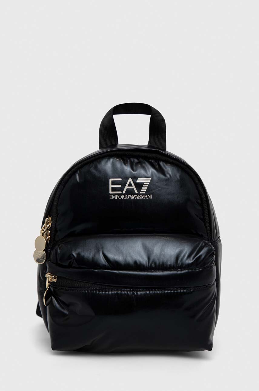 

Рюкзак EA7 Emporio Armani жіночий колір чорний малий з принтом