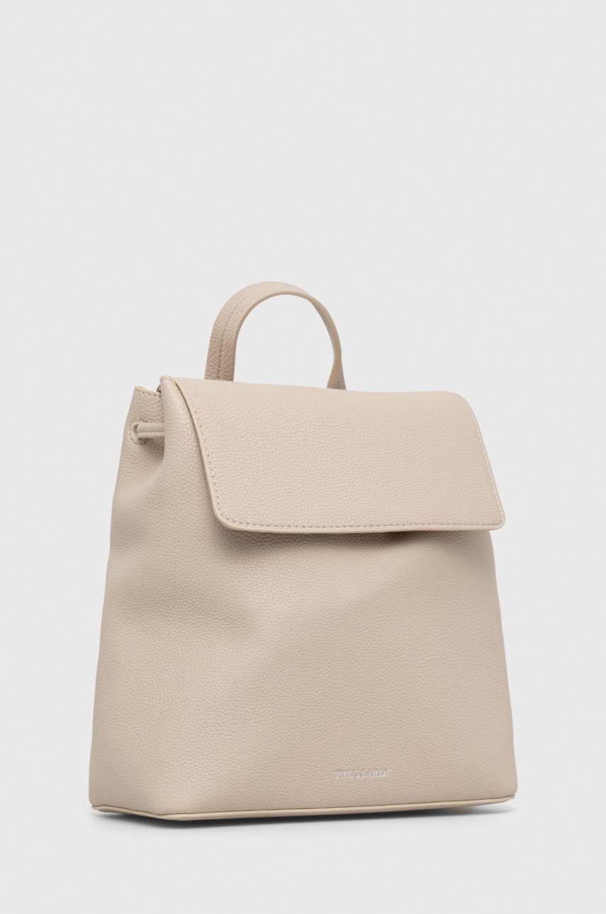 

Рюкзак Trussardi жіночий колір бежевий малий однотонний