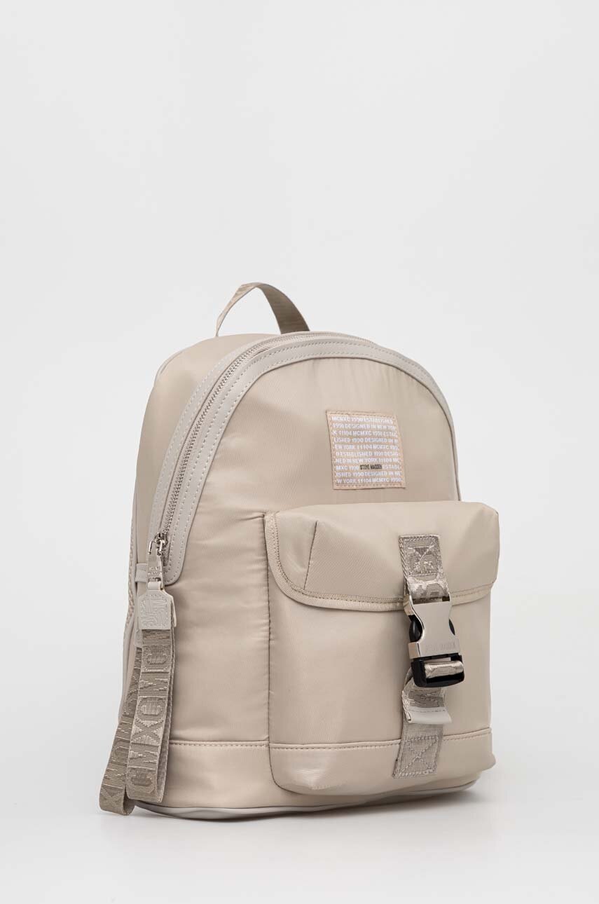 

Рюкзак Steve Madden Bcamp жіночий колір бежевий великий з аплікацією SM21000004
