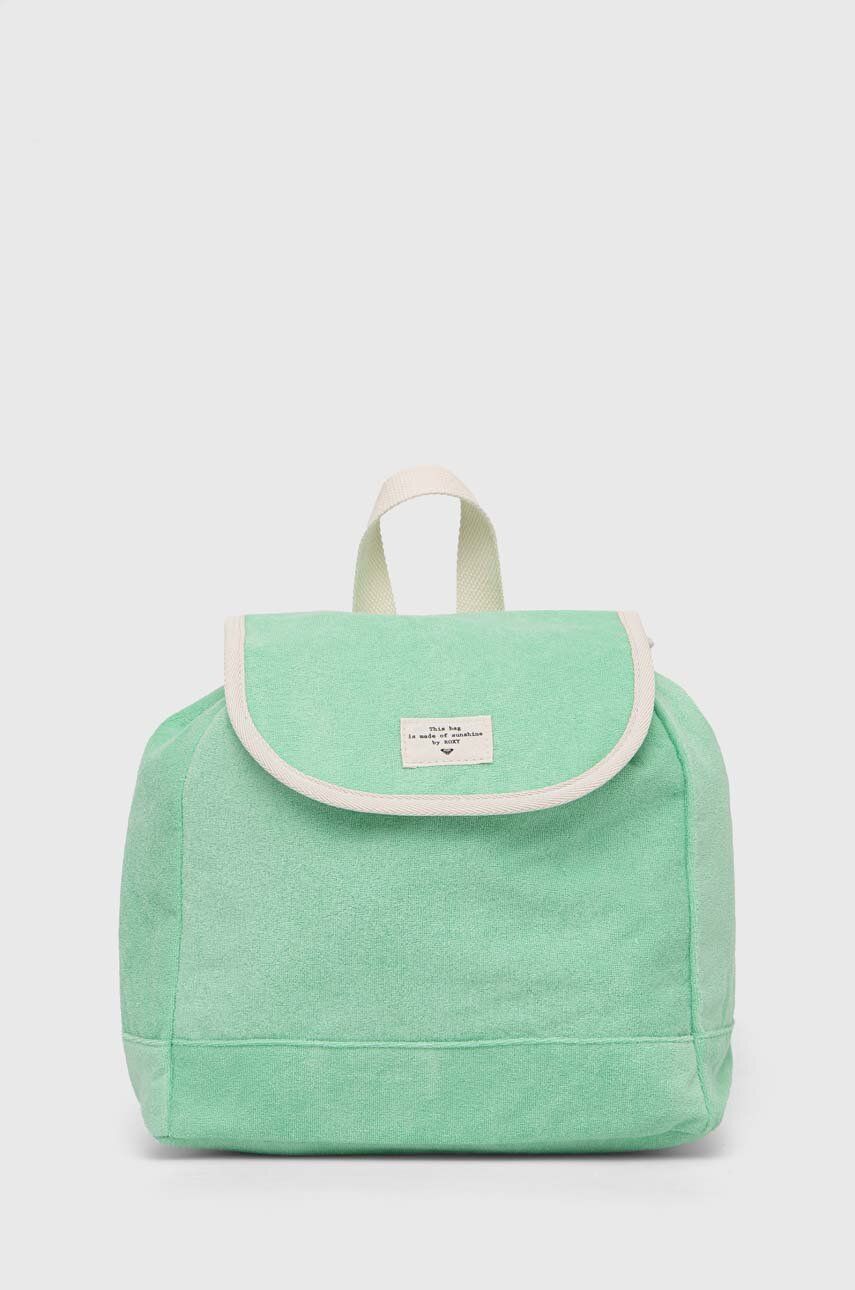 Batoh Roxy dámský, zelená barva, malý, hladký - zelená -  100 % Polyester
