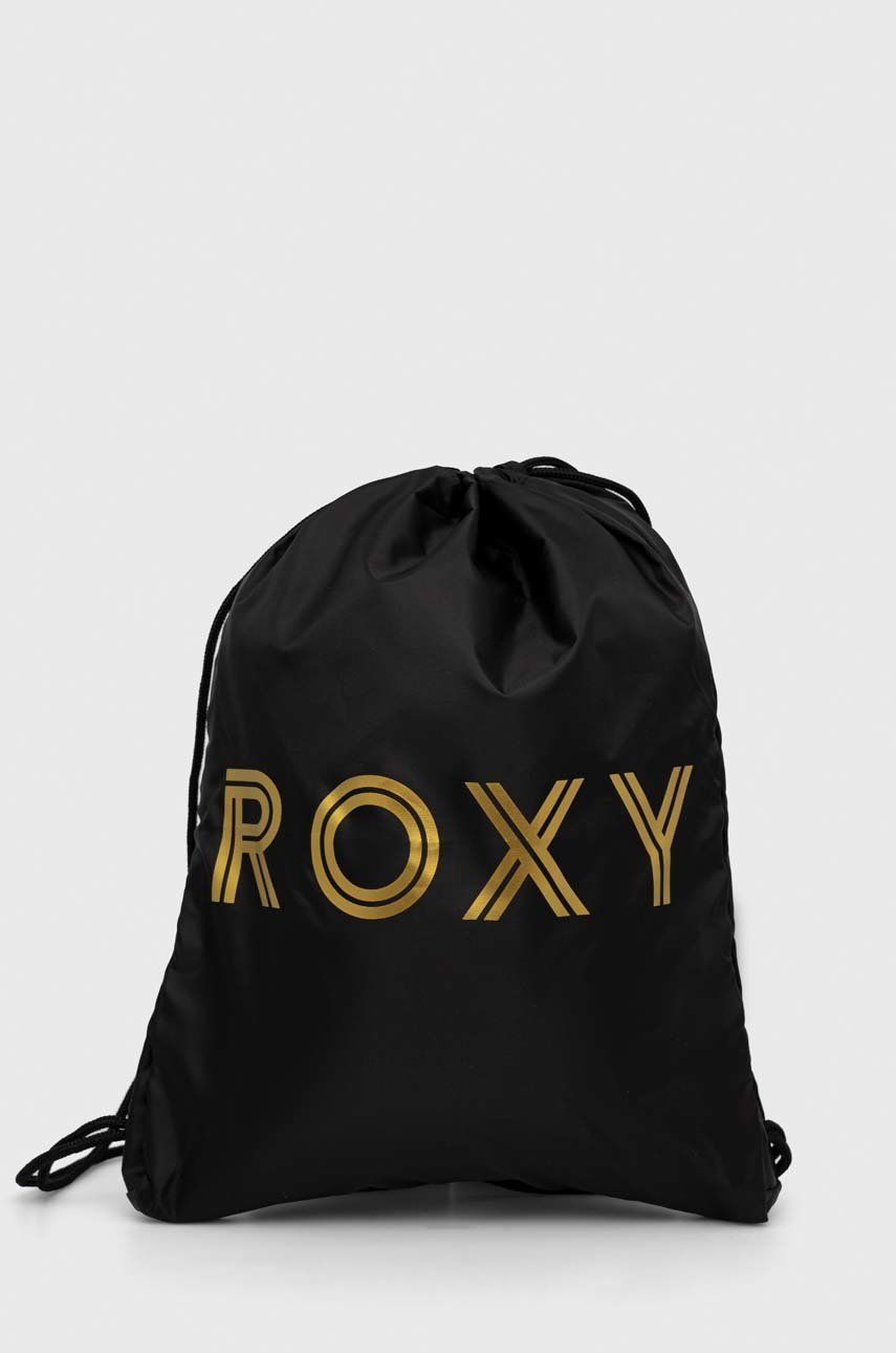 Roxy sac culoarea negru, cu imprimeu Accesorii imagine noua 2022