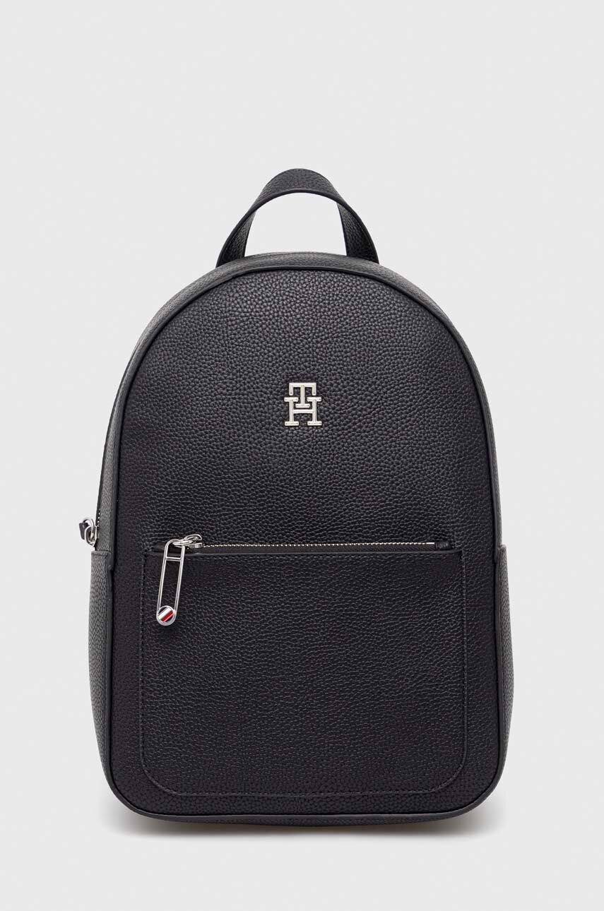 

Рюкзак Tommy Hilfiger женский цвет чёрный маленький однотонный