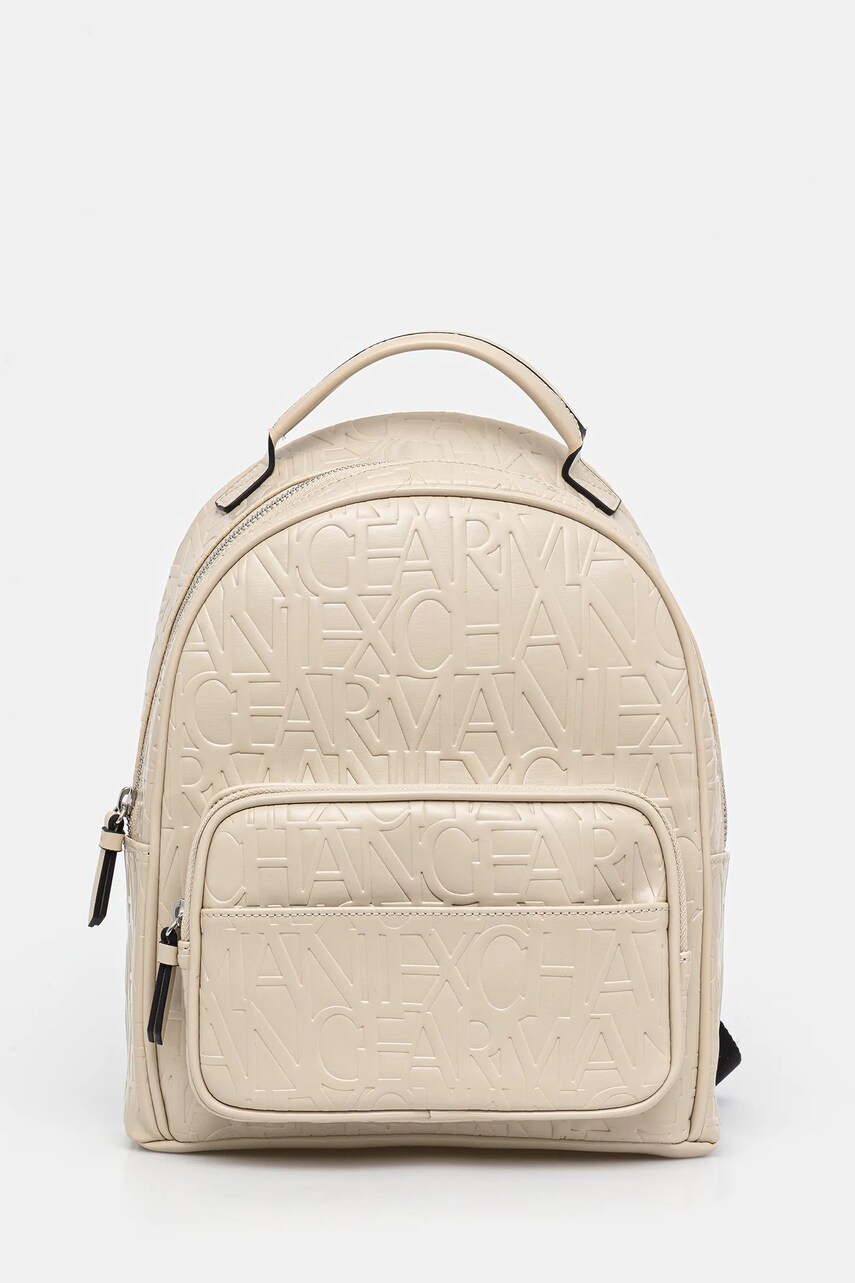 Armani Exchange rucsac culoarea alb, mic, uni, 942805 CC793
