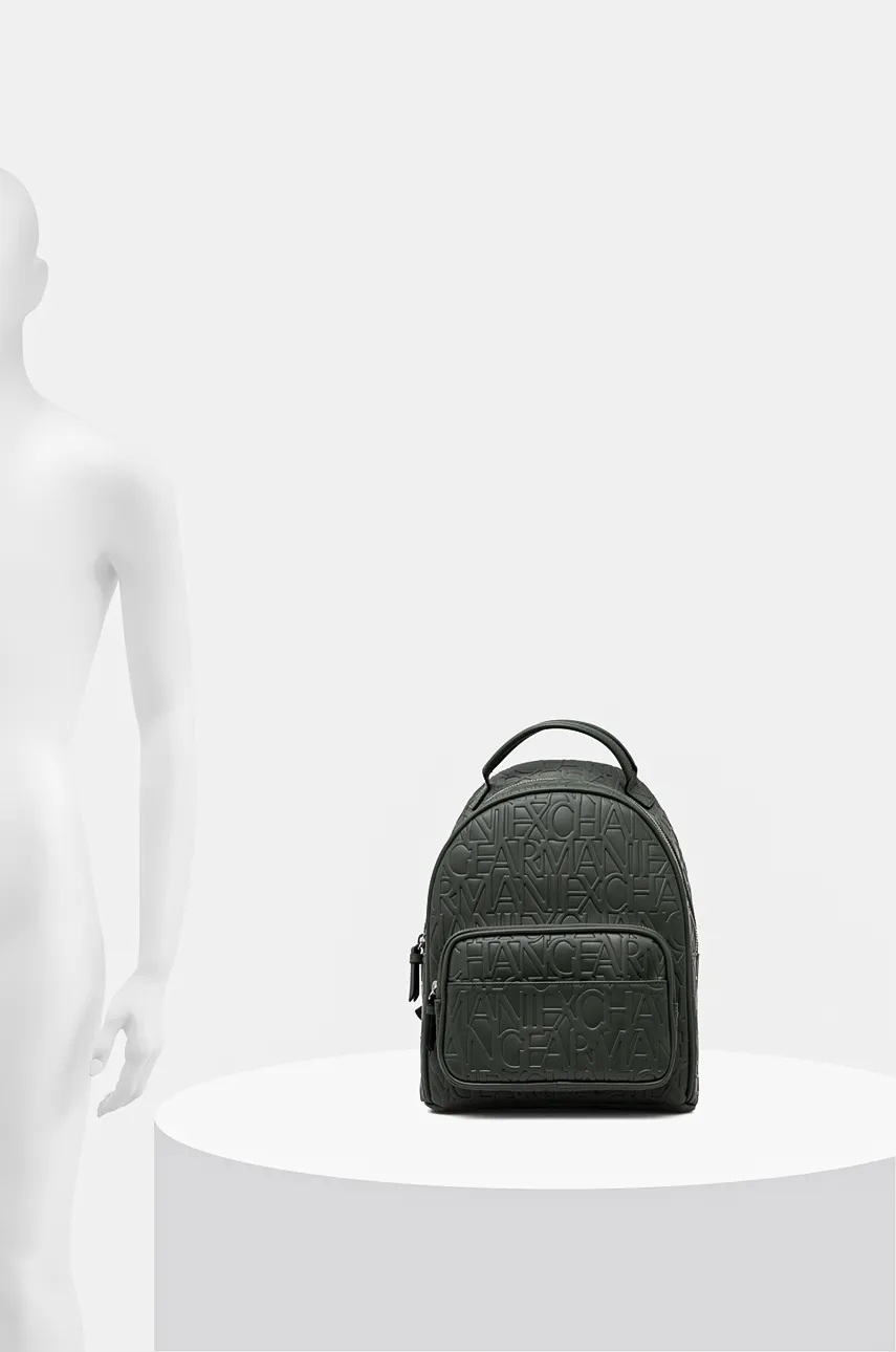 Рюкзак Armani Exchange жіночий колір зелений малий однотонний 942805 CC793 