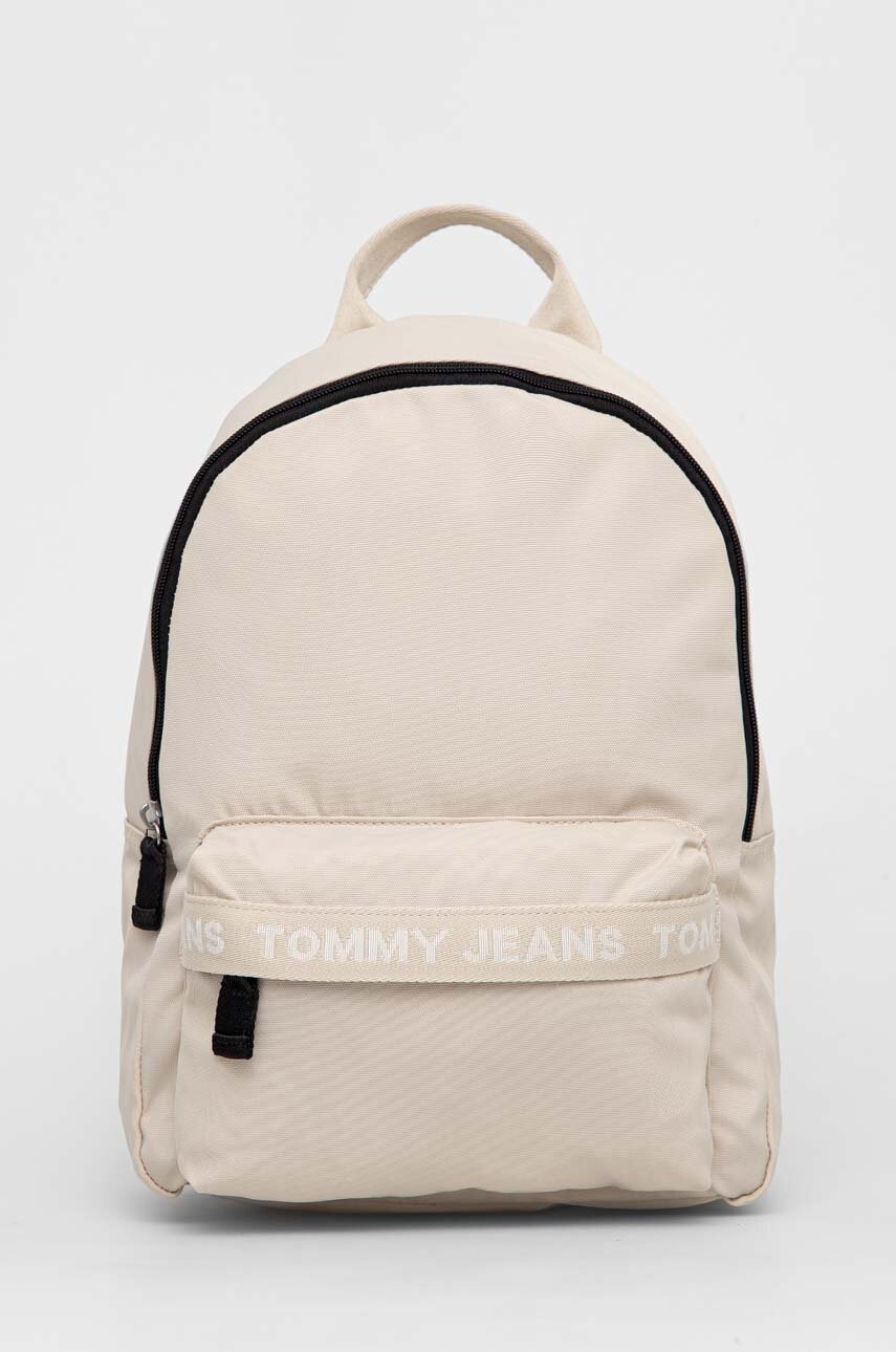 

Раница Tommy Jeans в бежово голям размер с апликация, Бежов