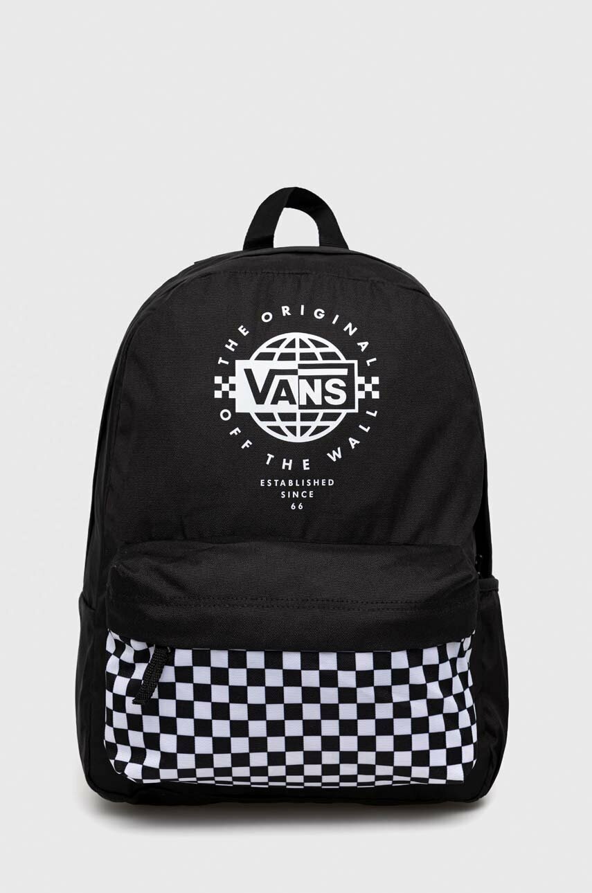 

Рюкзак Vans жіночий колір чорний великий візерунок
