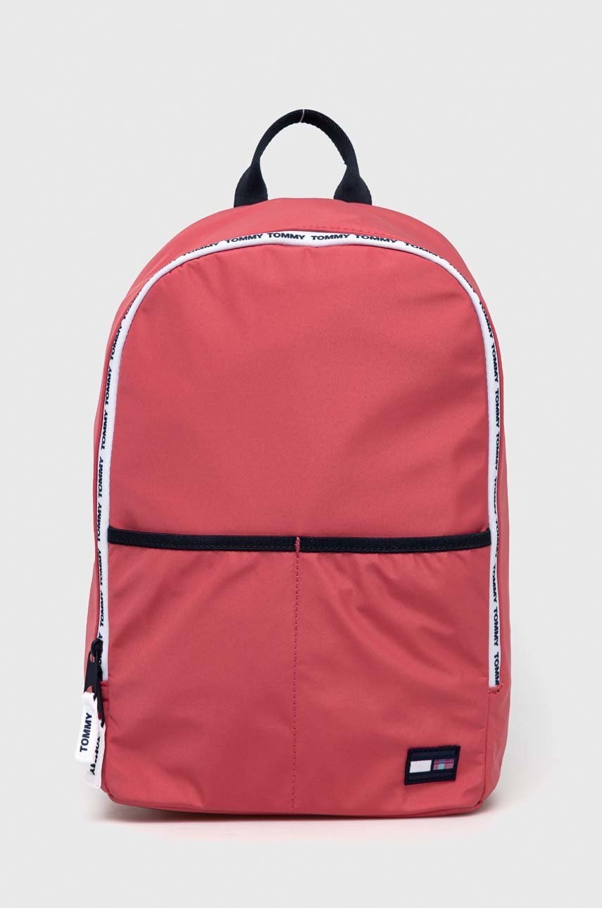 Дитячий рюкзак Tommy Hilfiger колір рожевий великий однотонний Дитячий рюкзак Tommy Hilfiger колір рожевий великий однотонний
