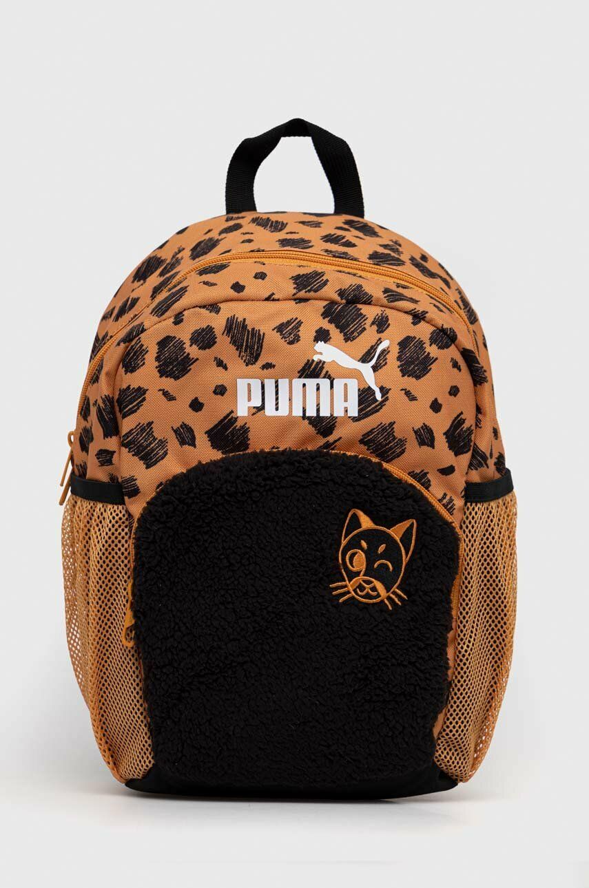 Puma ghiozdan copii PU MATE Backpack culoarea portocaliu, mic, modelator