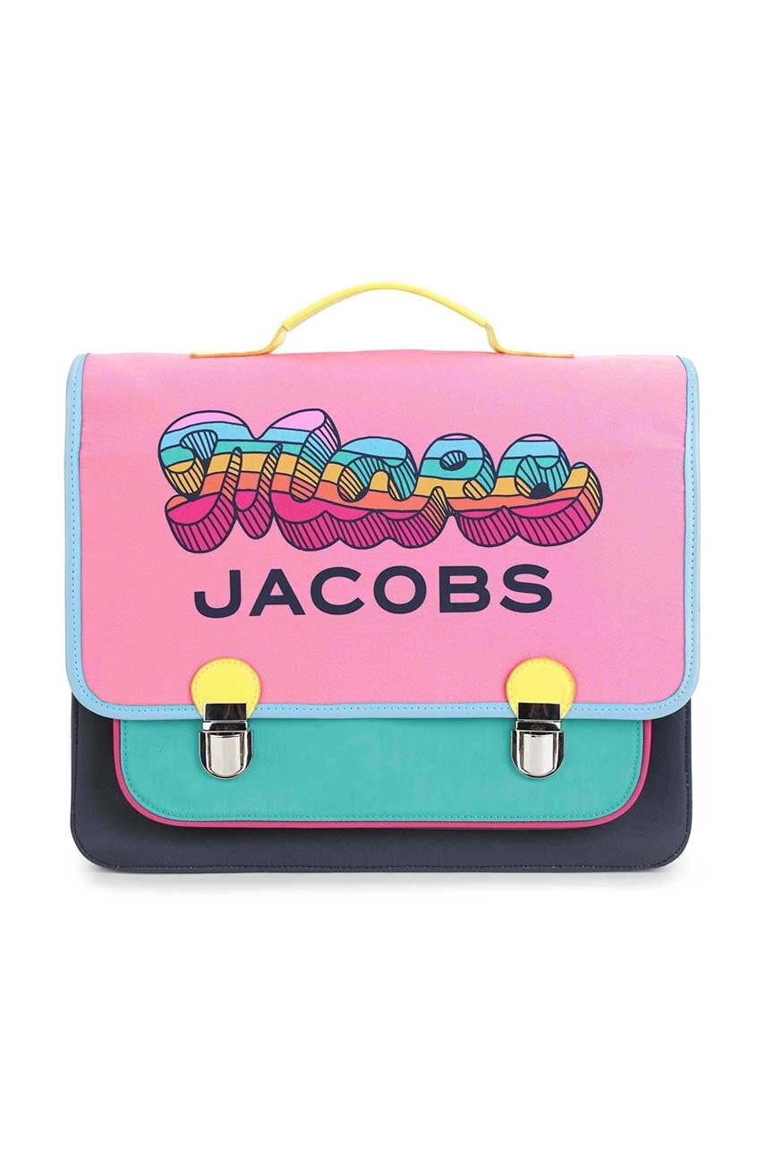 

Детский рюкзак Marc Jacobs цвет розовый маленький с принтом