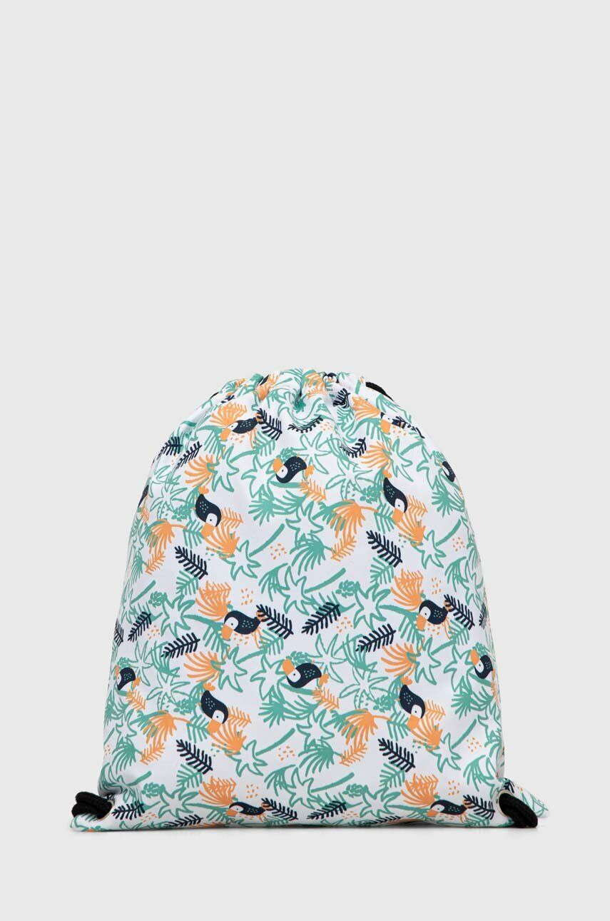 Dětský batoh zippy béžová barva, vzorovaný - bílá -  100 % Polyester