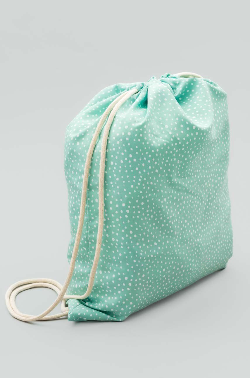 Dětský batoh zippy zelená barva, hladký - zelená -  100 % Polyester