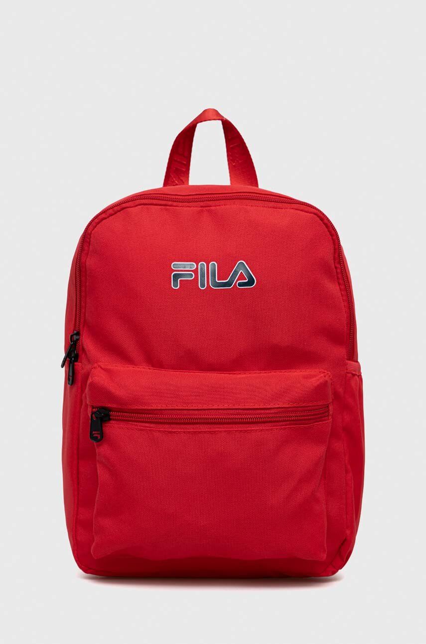 Dětský batoh Fila červená barva, velký, s potiskem - červená -  100 % Polyester