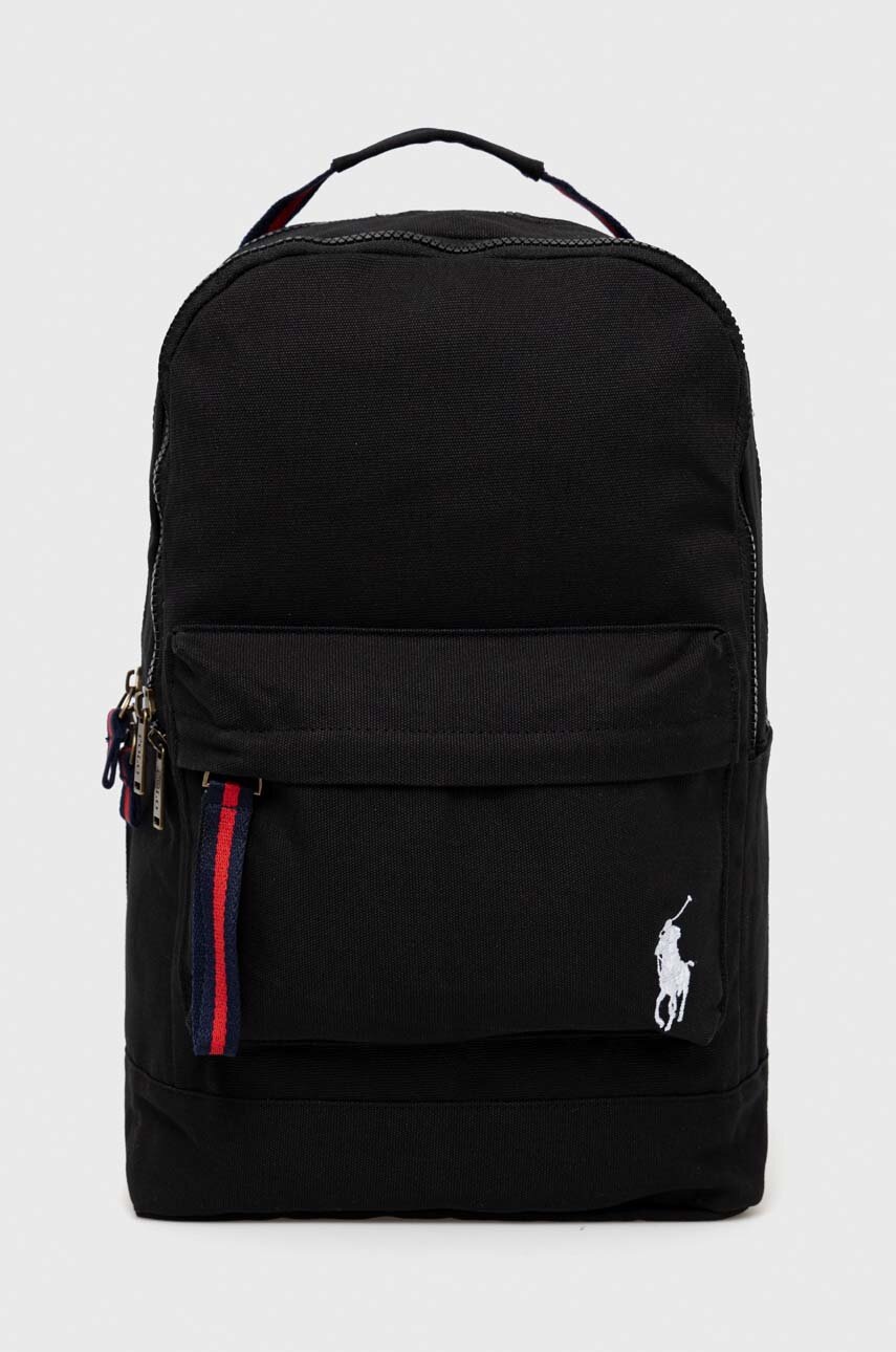 

Детский рюкзак Polo Ralph Lauren цвет чёрный большой однотонный