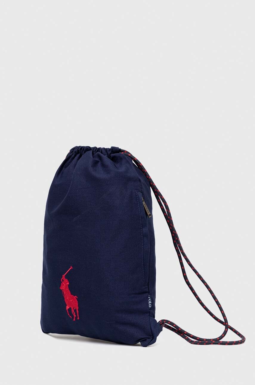 

Детский рюкзак Polo Ralph Lauren цвет синий однотонный