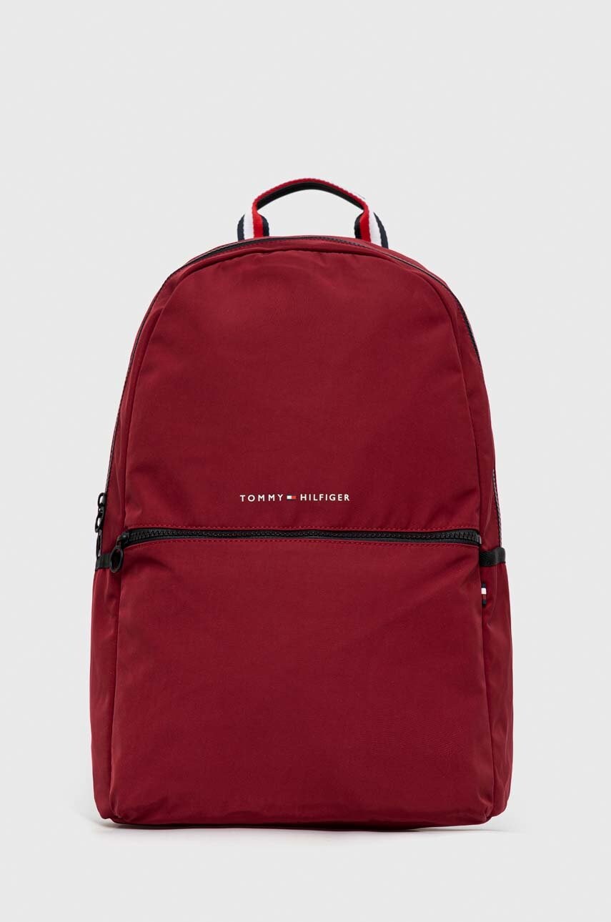 

Раница Tommy Hilfiger в бордо голям размер с изчистен дизайн