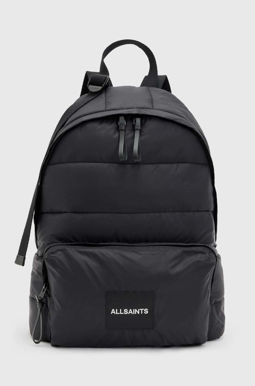 

Раница AllSaints в черно голям размер с изчистен дизайн, Черен