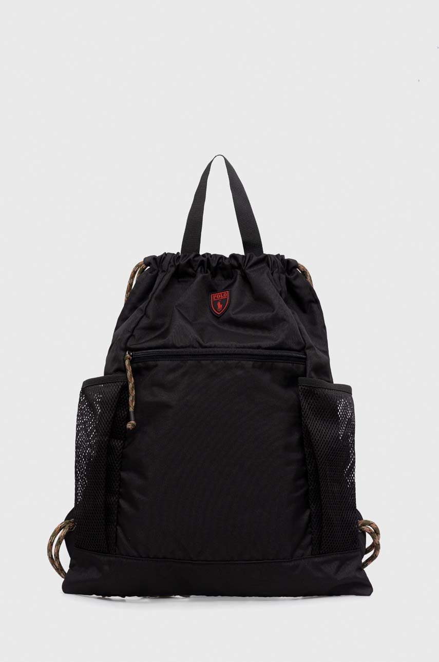 

Раница Polo Ralph Lauren в черно с изчистен дизайн, Черен