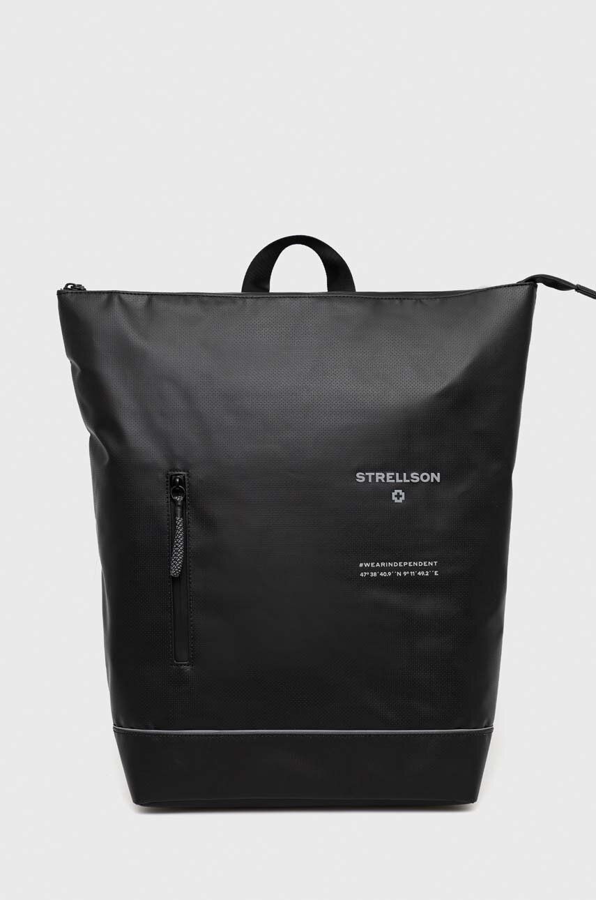E-shop Batoh Strellson pánský, černá barva, velký, s potiskem, 4010003056.900