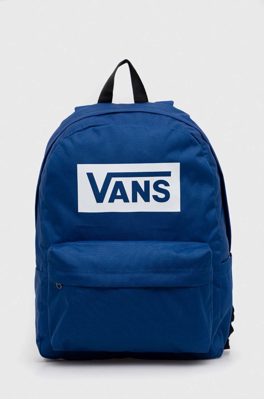 

Раница Vans в синьо голям размер с принт, Син