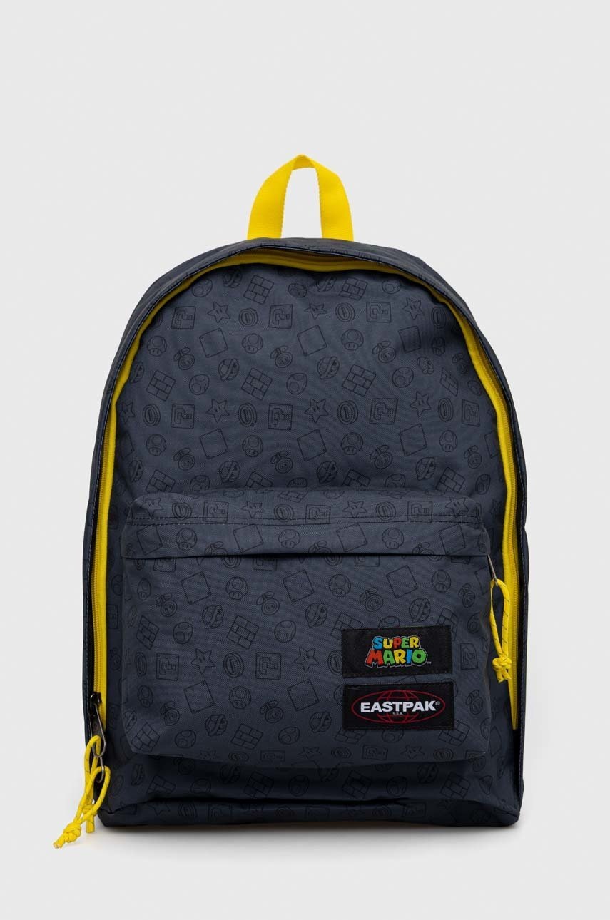 Batoh Eastpak šedá barva, velký, vzorovaný - šedá -  100 % Polyester