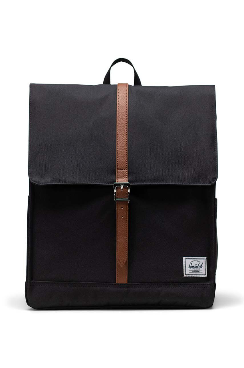 E-shop Batoh Herschel 11376-00001-OS City Backpack černá barva, velký, hladký