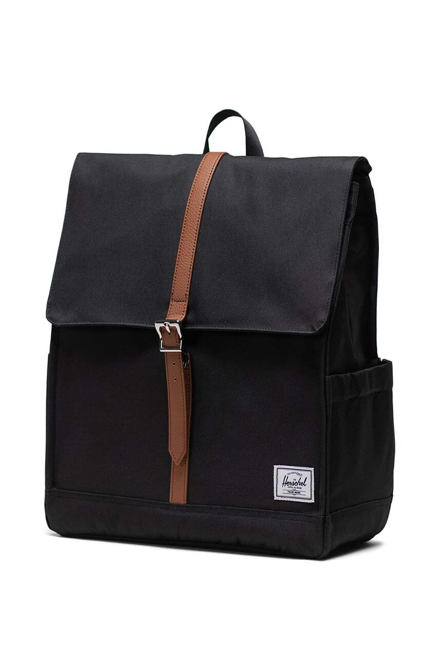 Σακίδιο πλάτης Herschel 11376-00001-OS City Backpack χρώμα: μαύρο φωτογραφία