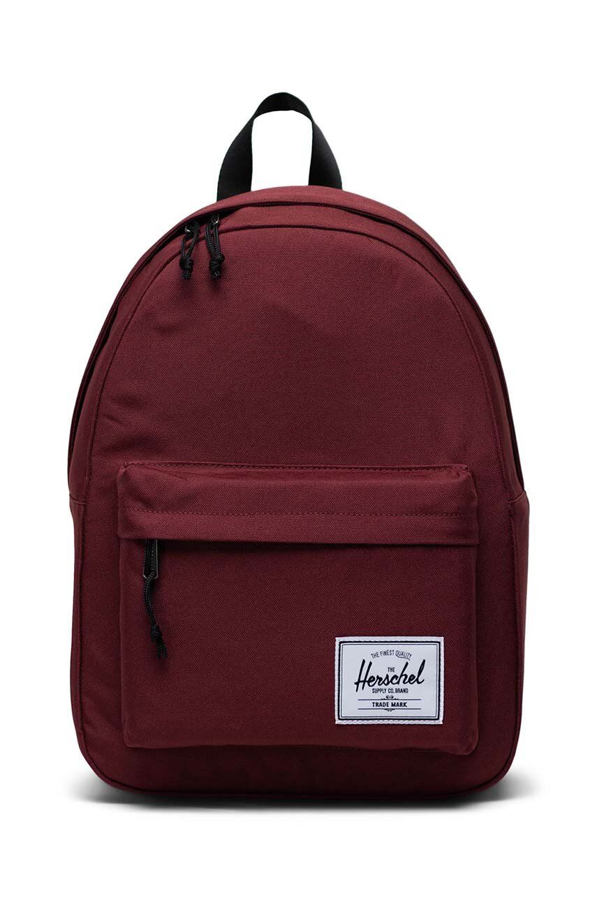Herschel rucsac Classic Backpack culoarea bordo, mare, neted